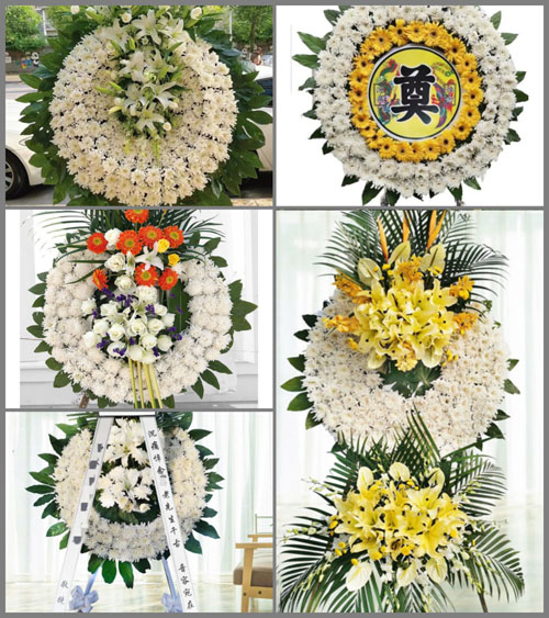 山东青岛平度市南村镇亭兰西北街村花圈速递